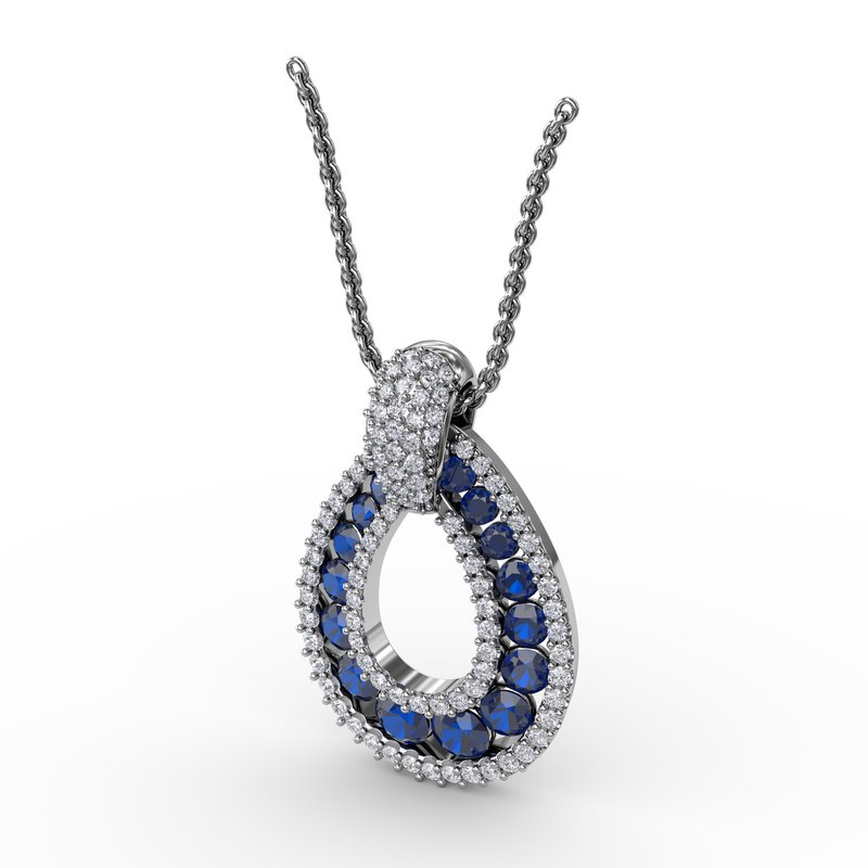 Steal The Spotlight Sapphire and Diamond Pendant P1289S - TBird