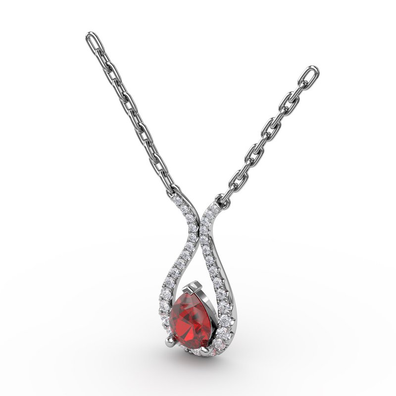 Feel The Love Ruby and Diamond Pendant P1650R - TBird