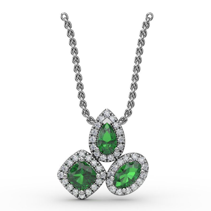 Never Dull Your Shine Emerald and Diamond Pendant P1679E - TBird