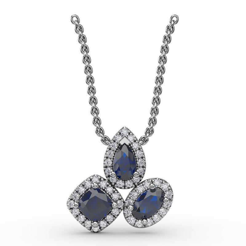 Never Dull Your Shine Sapphire and Diamond Pendant P1679S - TBird