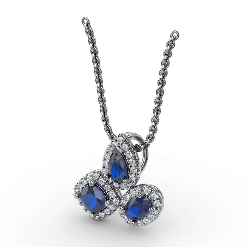 Never Dull Your Shine Sapphire and Diamond Pendant P1679S - TBird