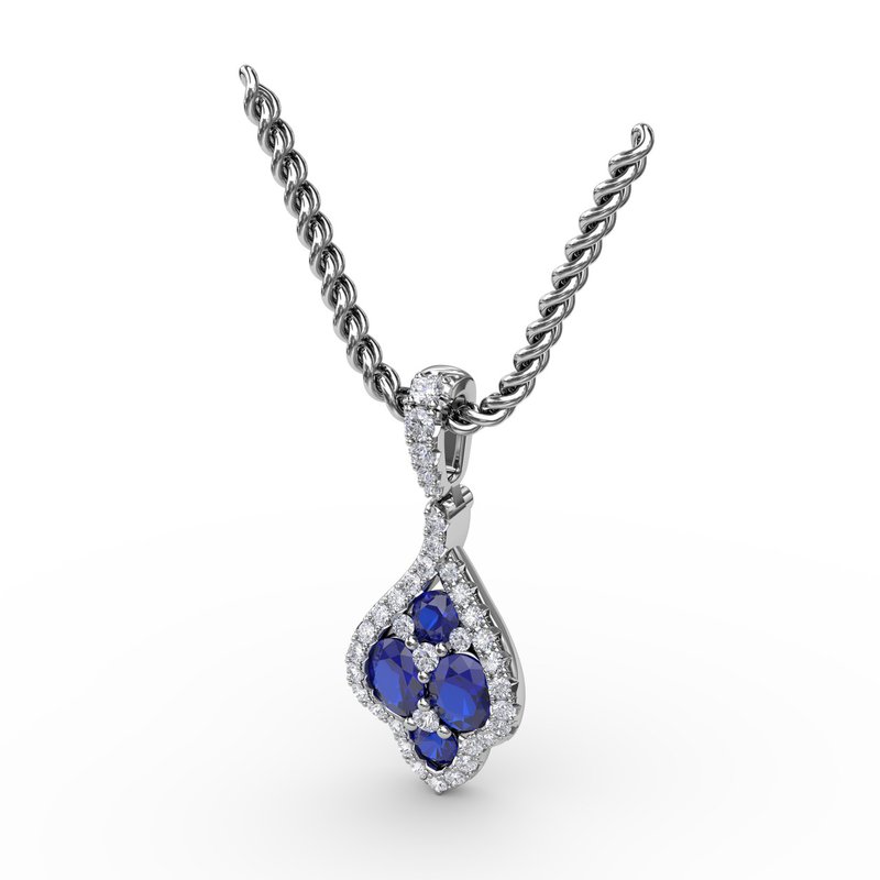 Precious Sapphire and Diamond Pendant P1740S - TBird