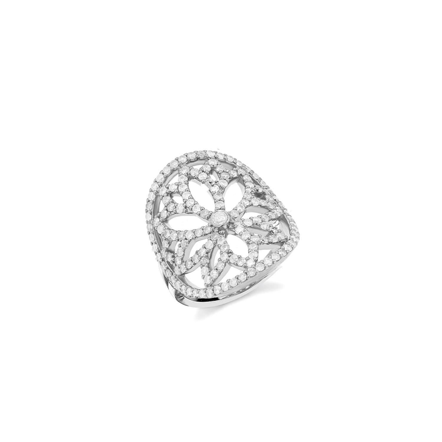 Diamond Lotus Ring R0089 - TBird