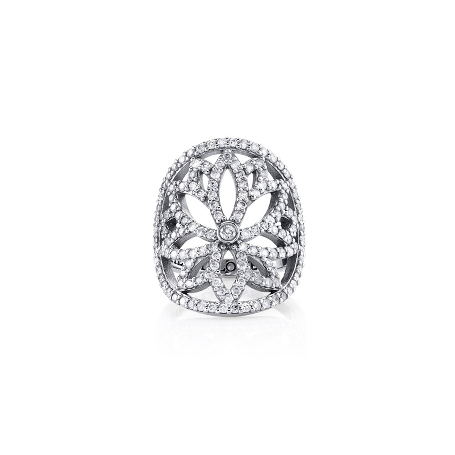 Diamond Lotus Ring R0089 - TBird