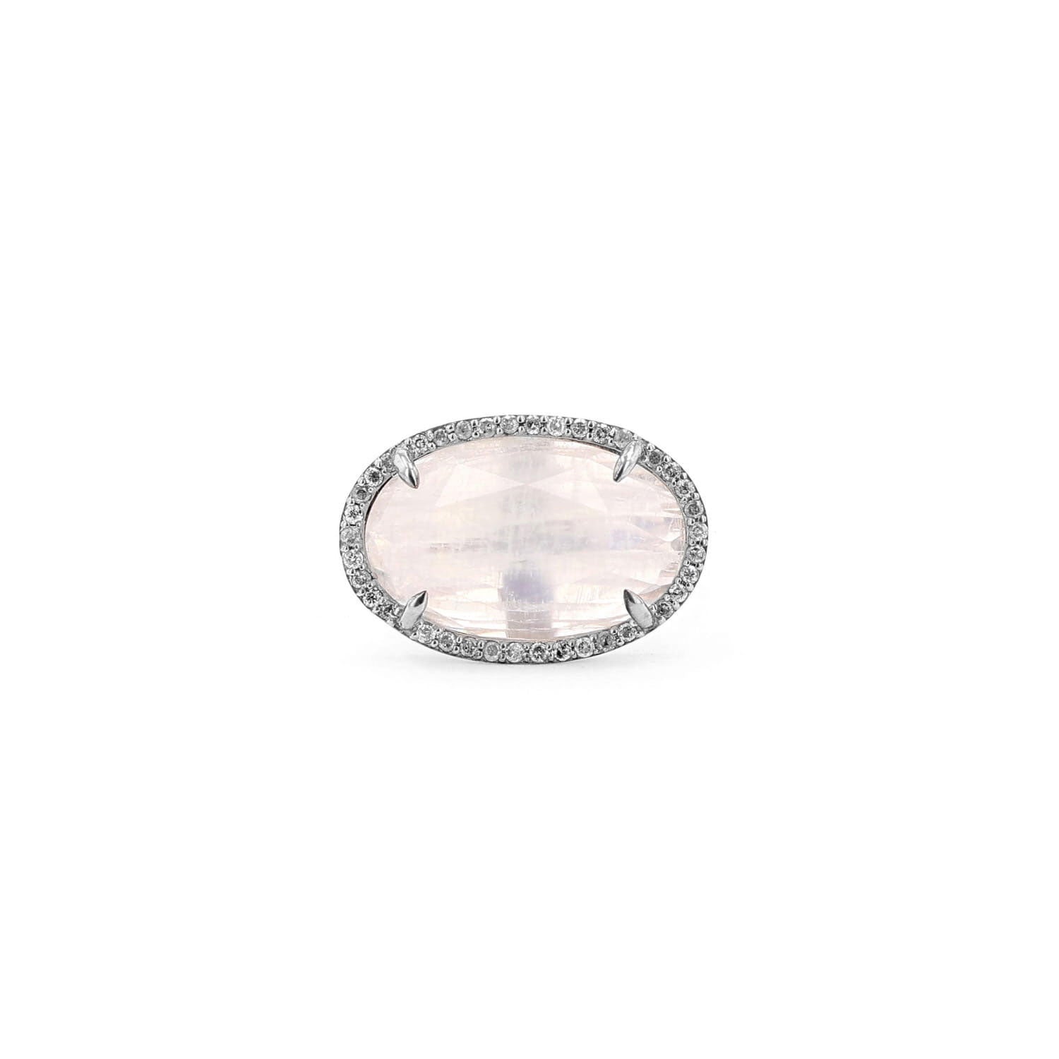 Oval Rainbow Moonstone Cocktail Ring  R0357 - TBird