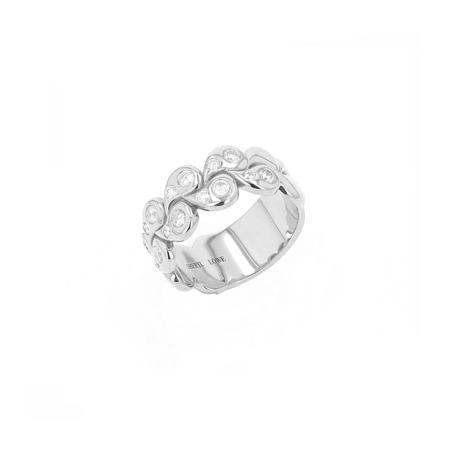 Paisley Waveform Diamond Ring  R0488 - TBird