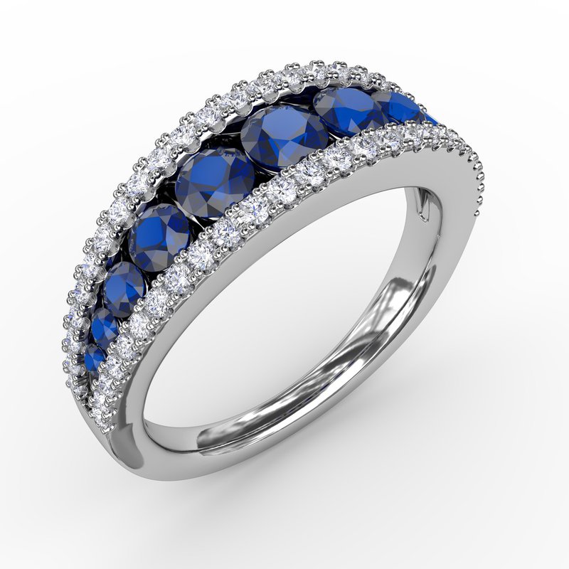 No One Like You Sapphire and Diamond Ring R1523S - TBird