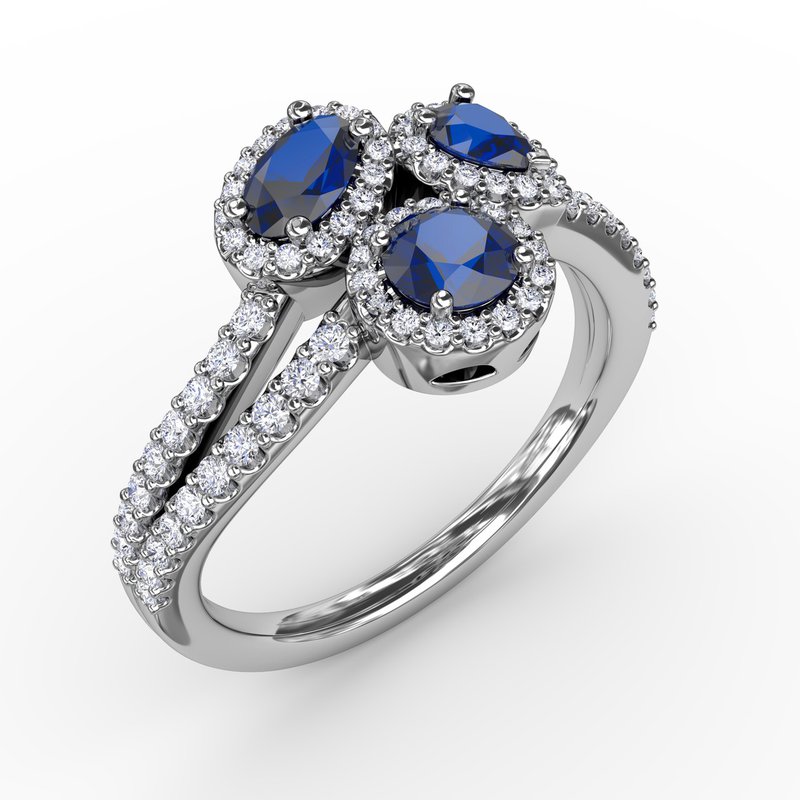 Feel The Elegance Sapphire and Diamond Ring R1664S - TBird