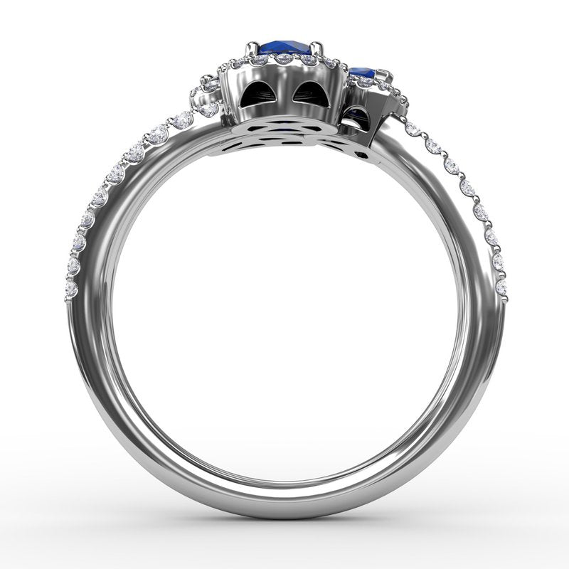 Feel The Elegance Sapphire and Diamond Ring R1664S - TBird