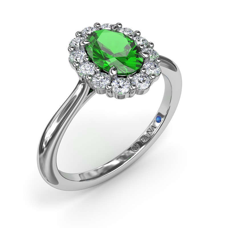 Dazzling Emerald and Diamond Ring R1835E - TBird