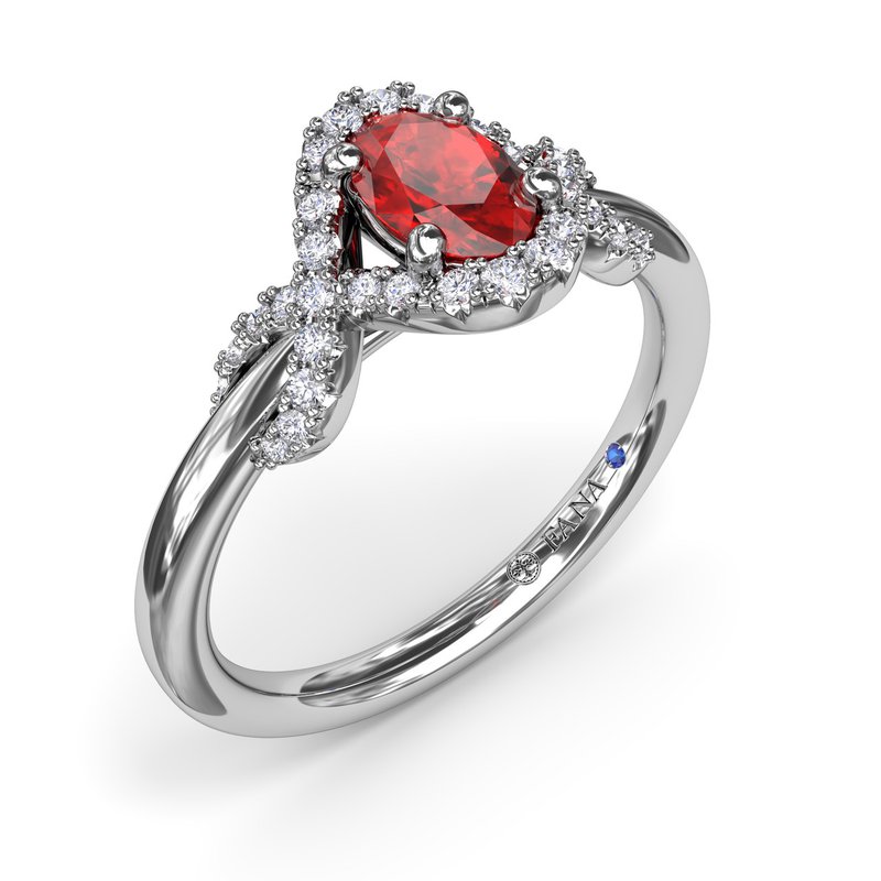 Love Knot Ruby Ring R1885R - TBird