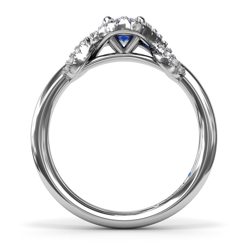 Love Knot Sapphire Ring R1885S - TBird