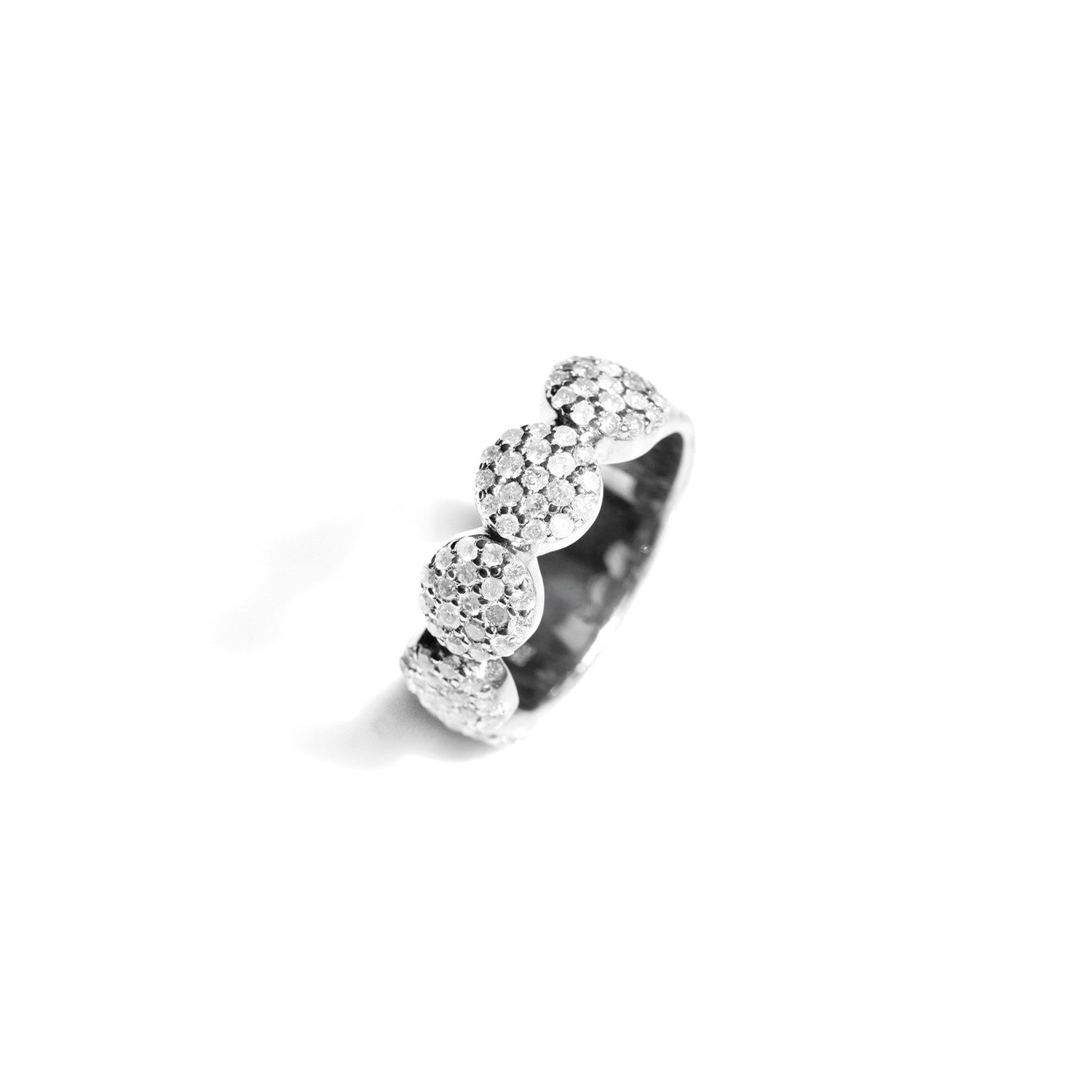 Pave Diamond Pebble Ring  R446.1-8 - TBird