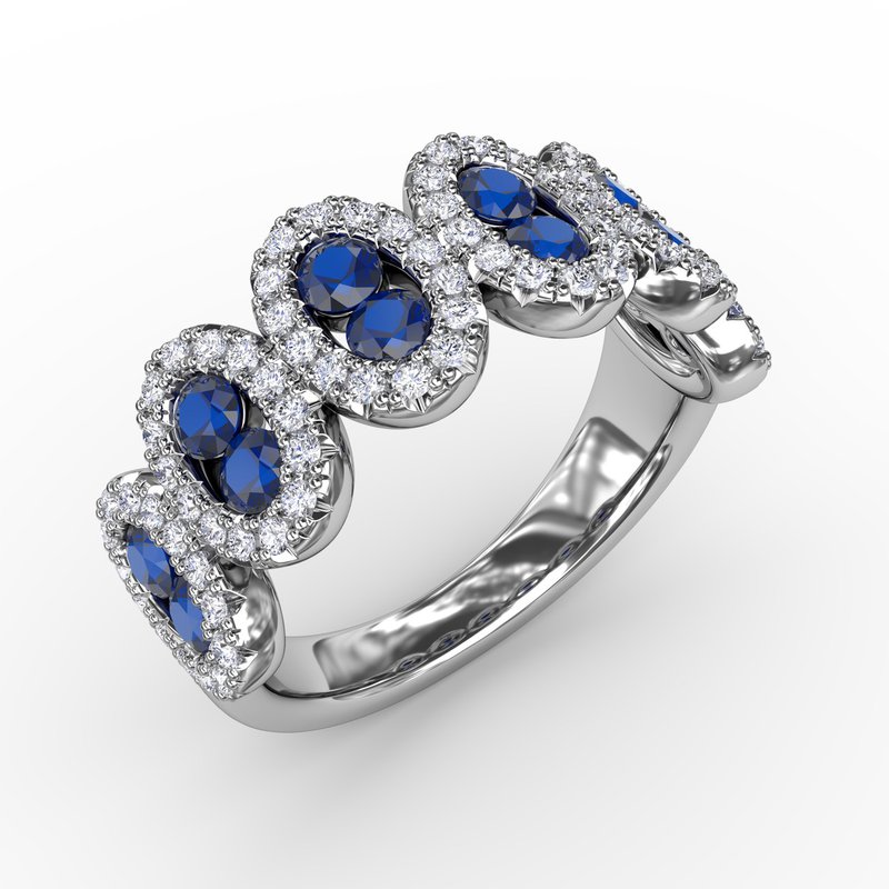 Think Like A Queen Sapphire and Diamond Ring R4478S - TBird