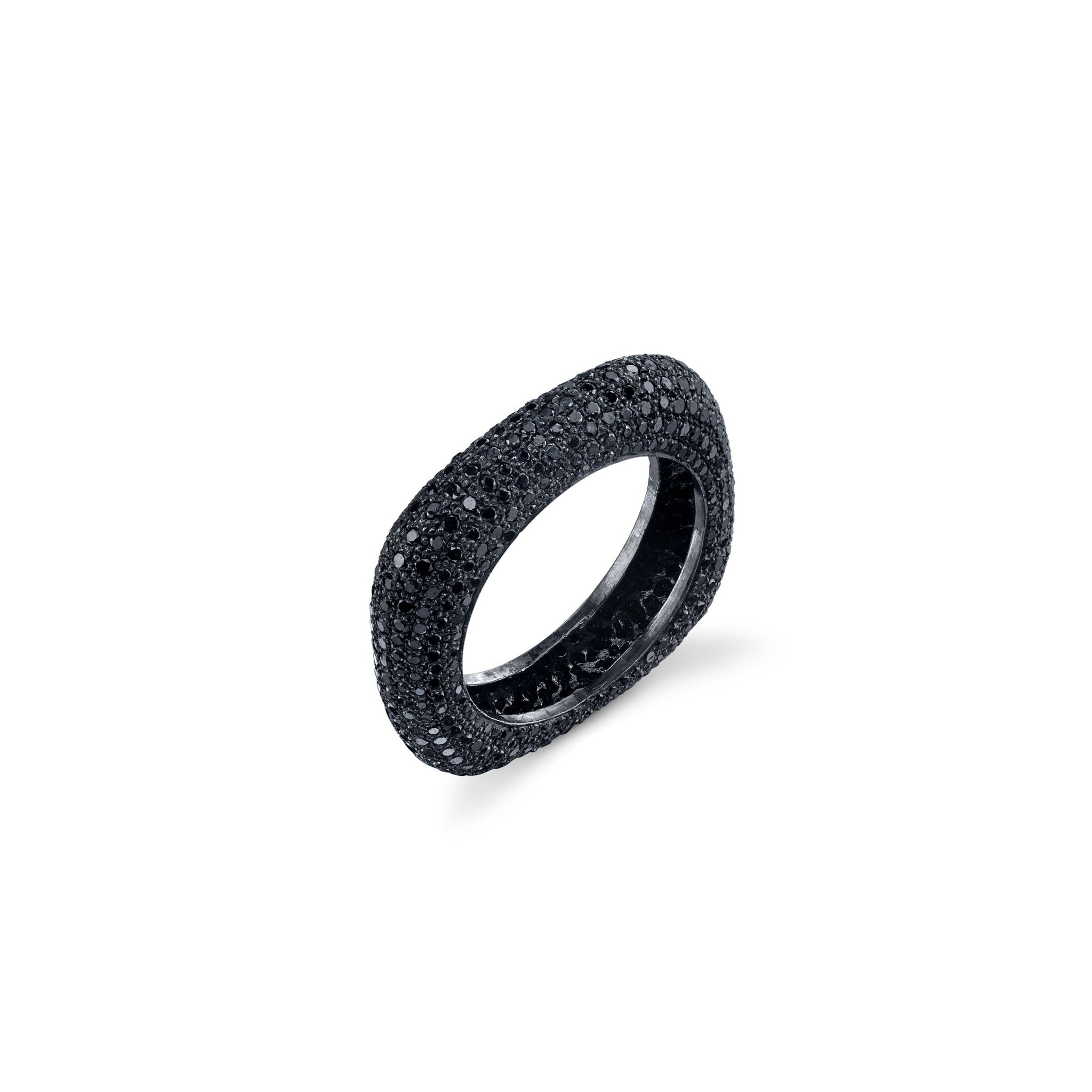 Black Diamond Square Stack Ring RB005 - TBird