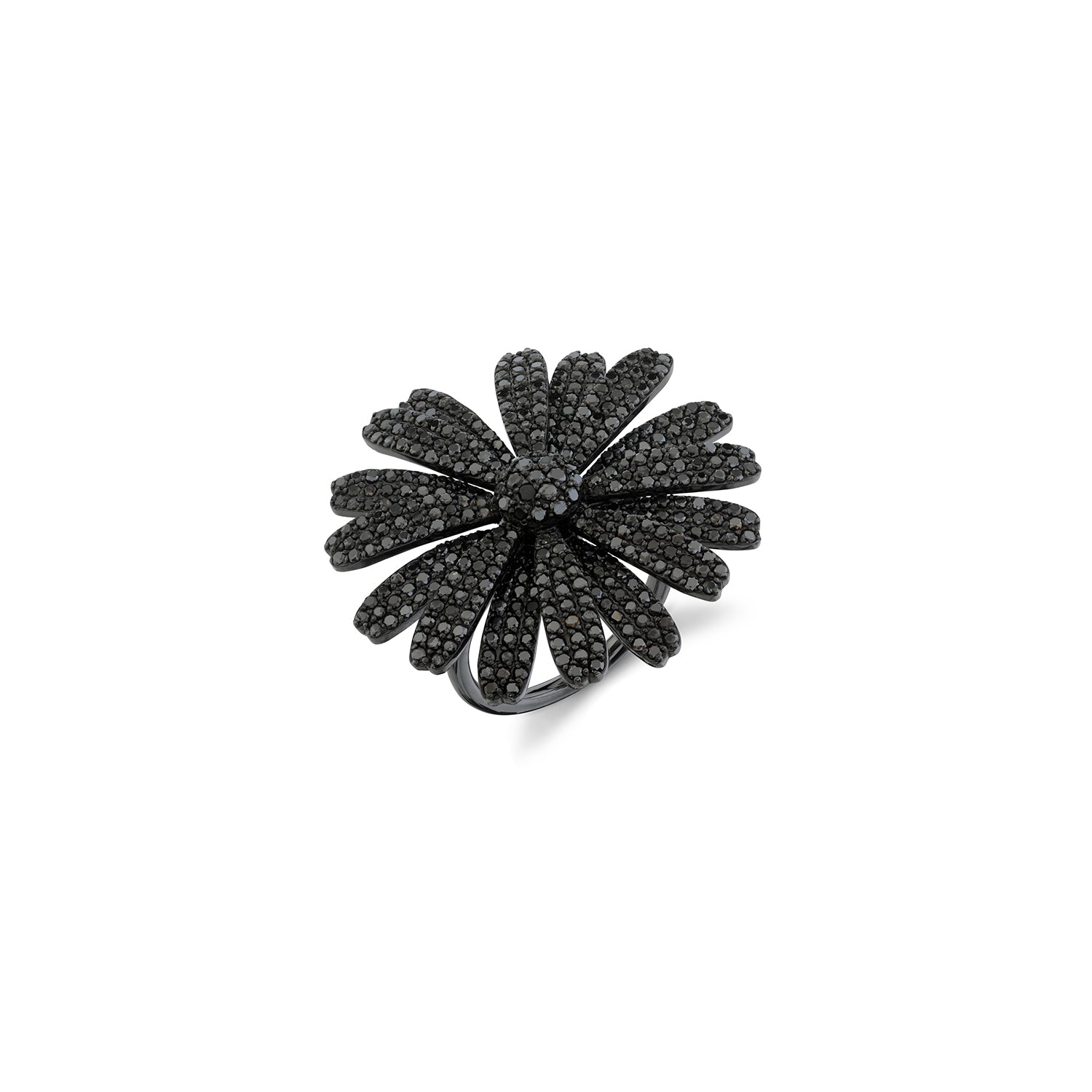 Black Diamond Daisy Ring RB019 - TBird