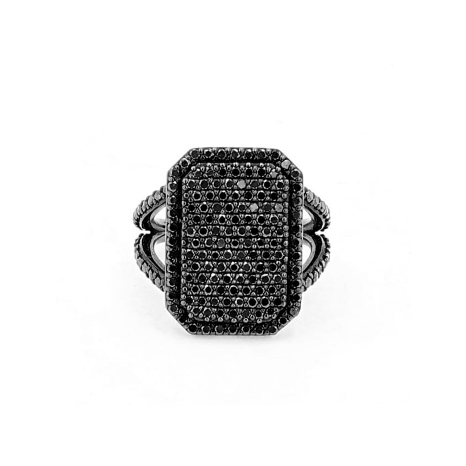 Black Diamond Shield Ring RB28 - TBird