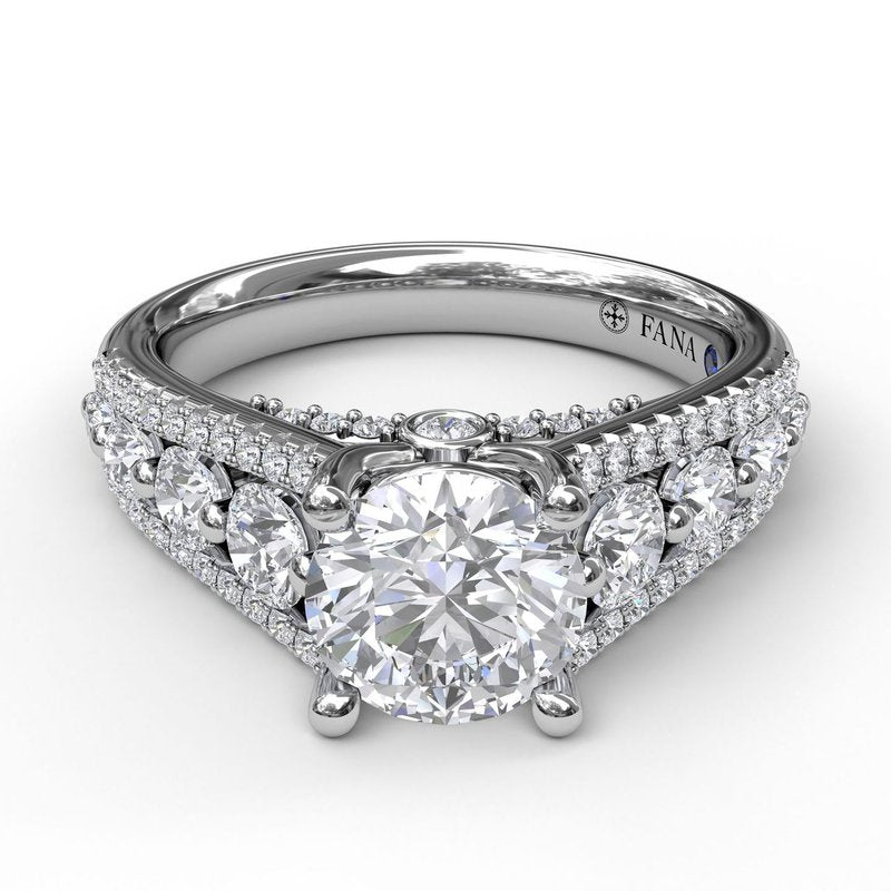 Gorgeous Couture Engagement Ring S3396 - TBird