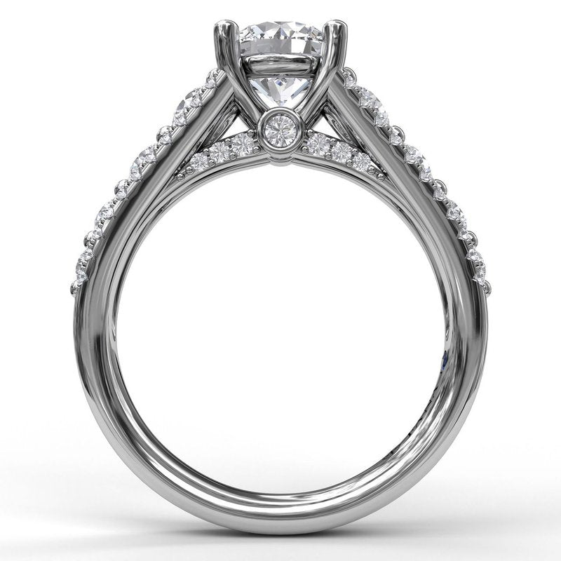 Gorgeous Couture Engagement Ring S3396 - TBird