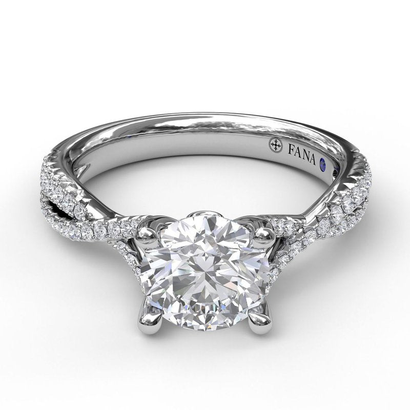 Twist Diamond Engagement Ring S3479 - TBird