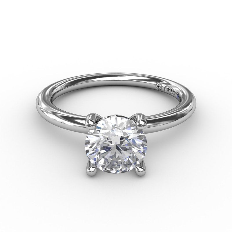 Classic Round Diamond Solitaire Engagement Ring S4013 - TBird