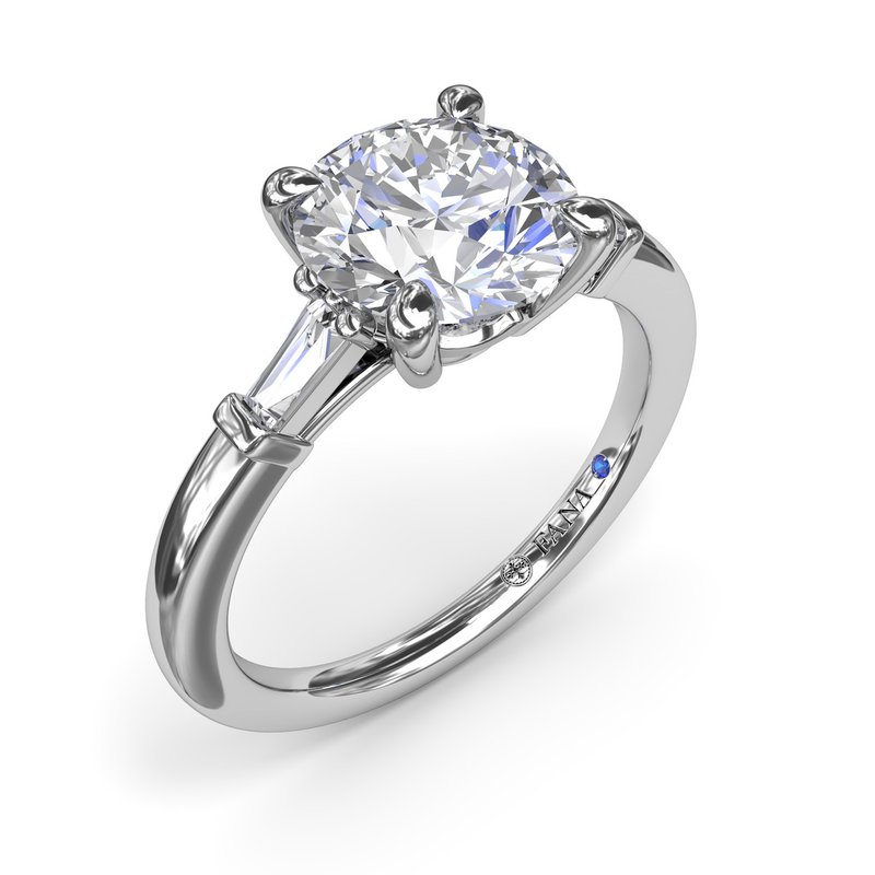Tapered Baguette Diamond Engagement Ring S4070 - TBird