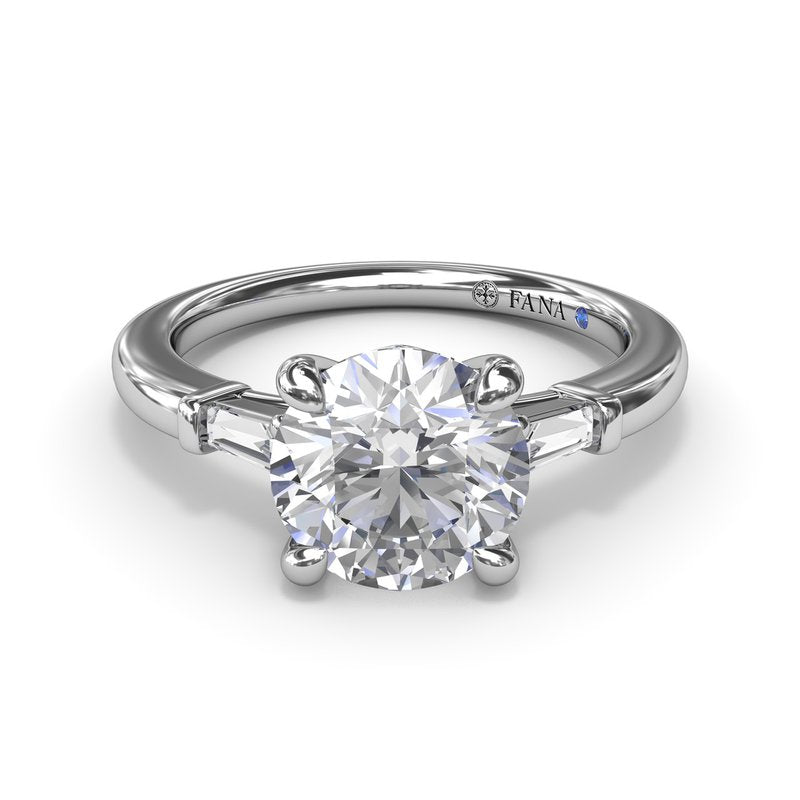 Tapered Baguette Diamond Engagement Ring S4070 - TBird
