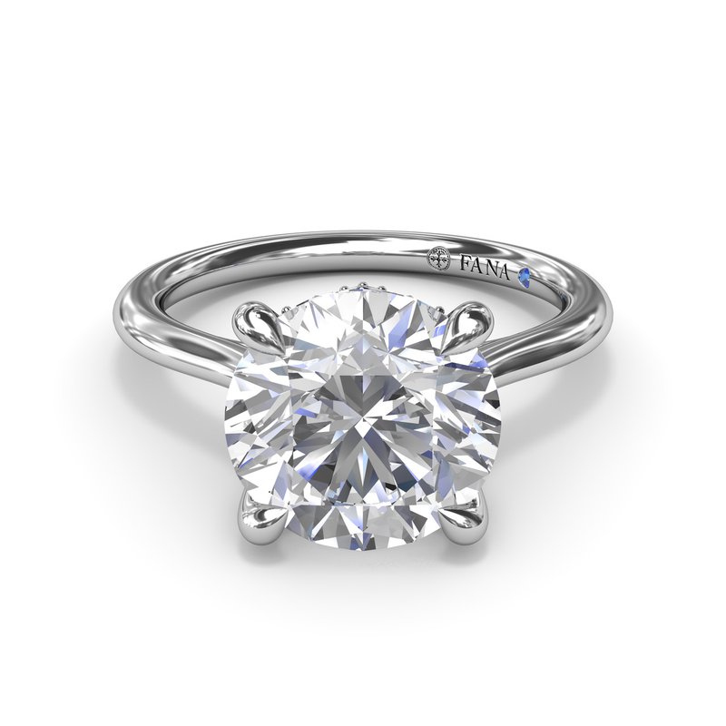 Classic Hidden Halo Diamond Engagement Ring S4093 - TBird