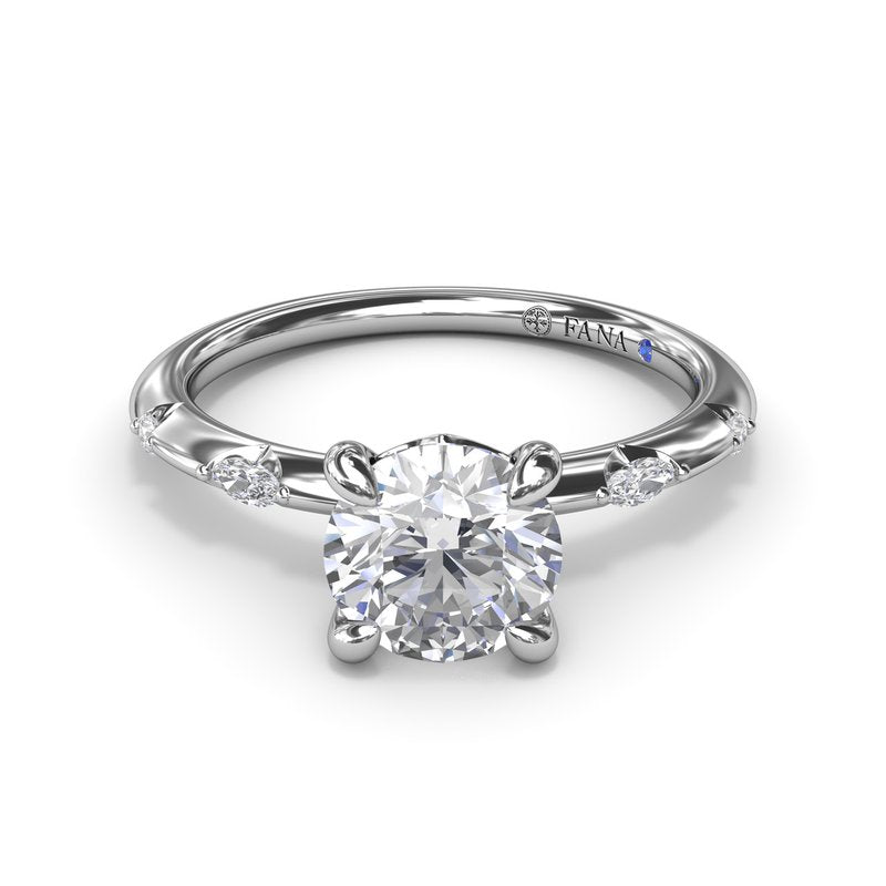 Captivating Raindrop Diamond Engagement Ring S4094 - TBird