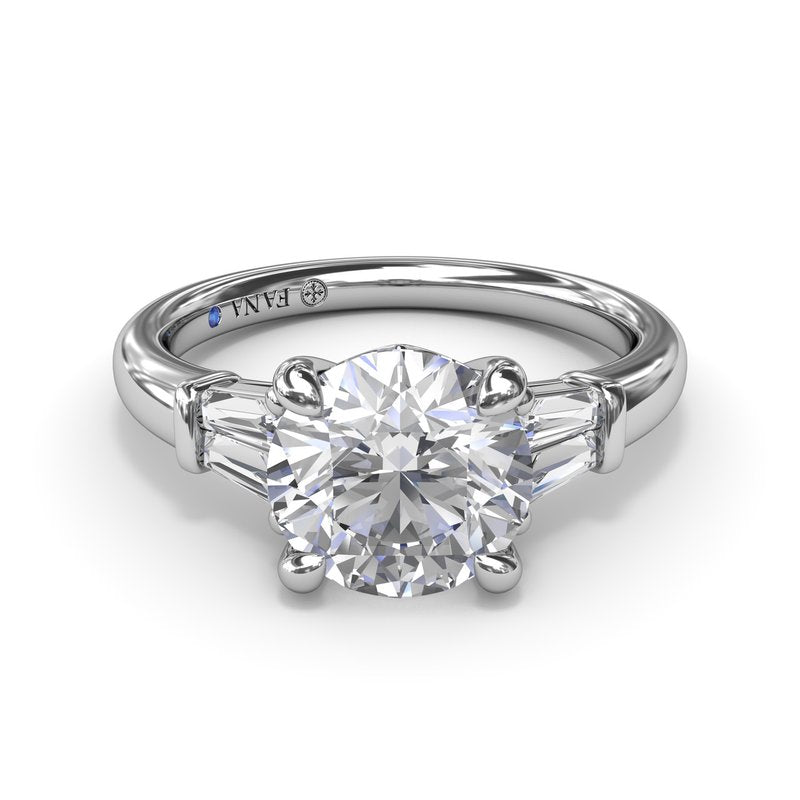 Tapered Baguette Diamond Engagement Ring S4124 - TBird