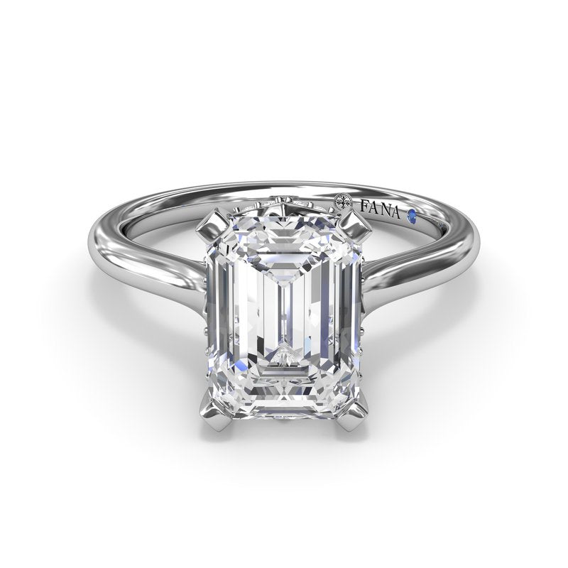 Timeless Hidden Halo Diamond Engagement Ring S4150 - TBird