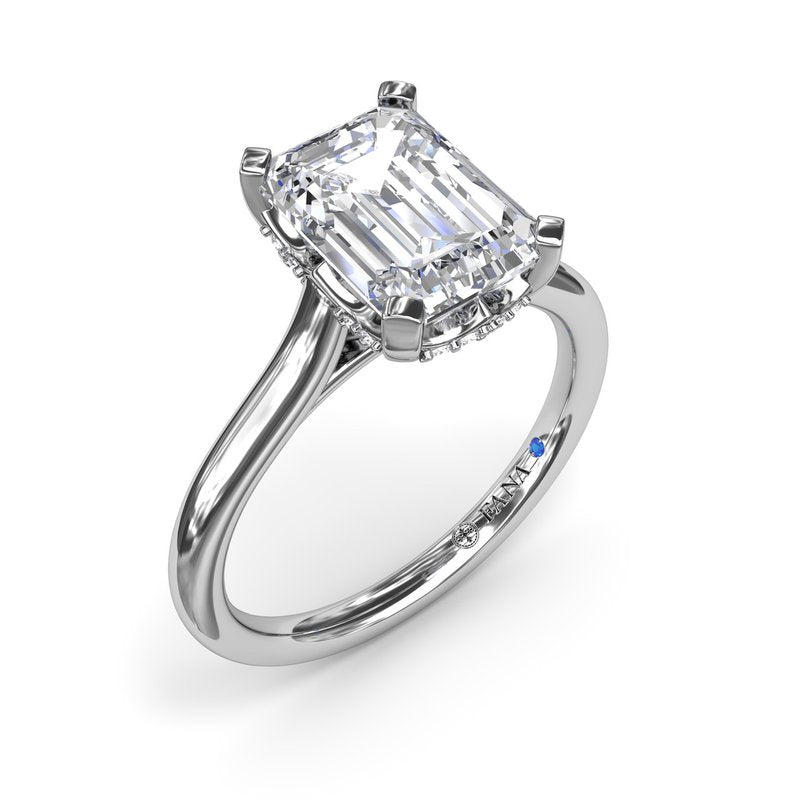 Timeless Hidden Halo Diamond Engagement Ring S4150 - TBird