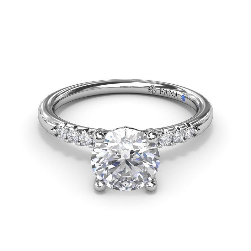 Quarter Band Diamond Engagement Ring S4180 - TBird