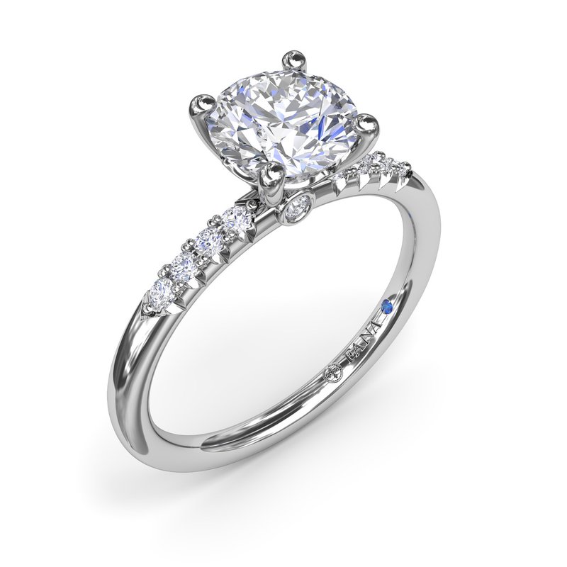 Quarter Band Diamond Engagement Ring S4180 - TBird