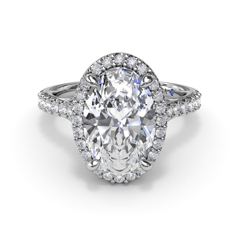 Majestic Halo Diamond Engagement Ring S4186 - TBird