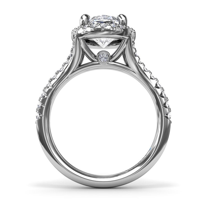 Majestic Halo Diamond Engagement Ring S4186 - TBird