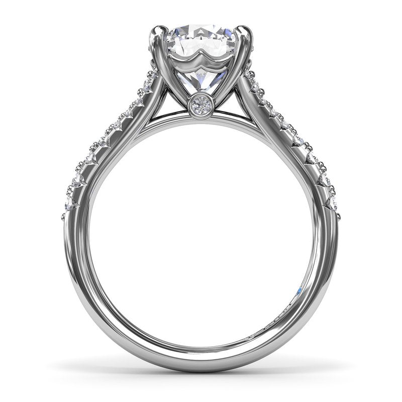 Diamond Split Shank Engagement Ring S4187 - TBird