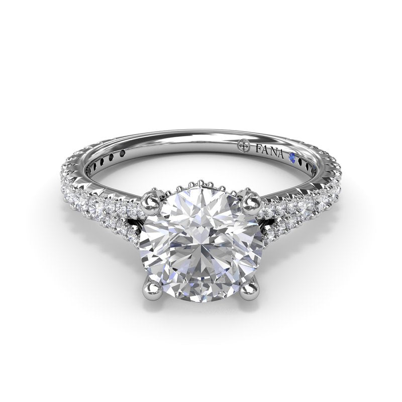 Split Shank Diamond Engagement Ring S4189 - TBird