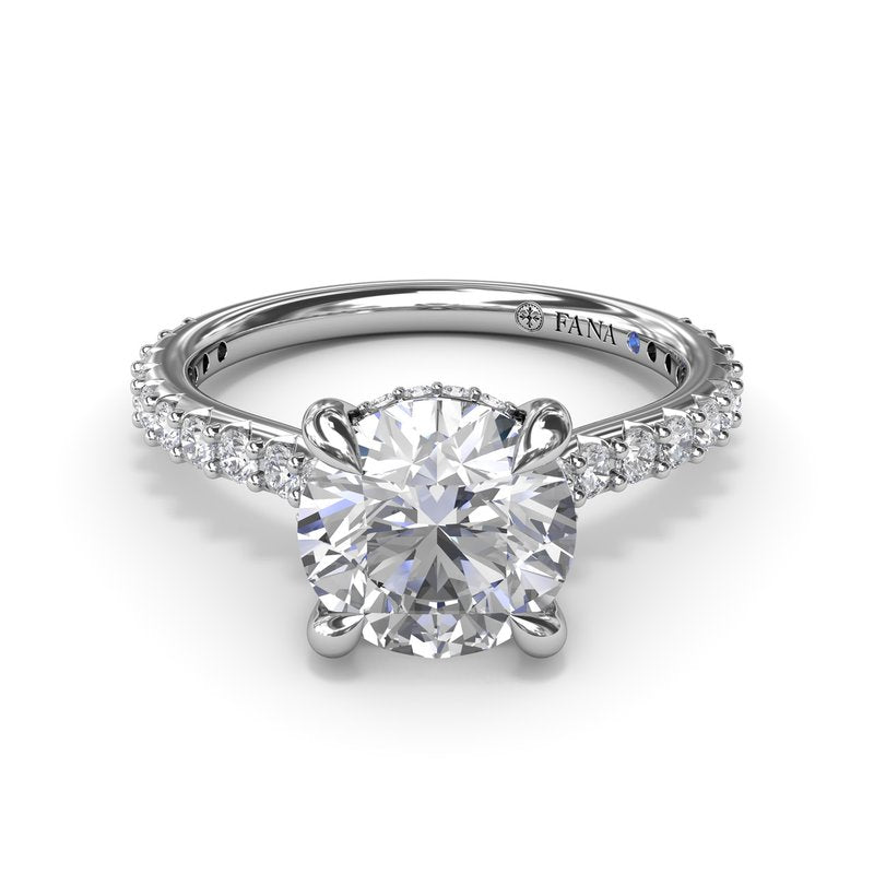 Hidden Halo Diamond Engagement Ring S4237 - TBird