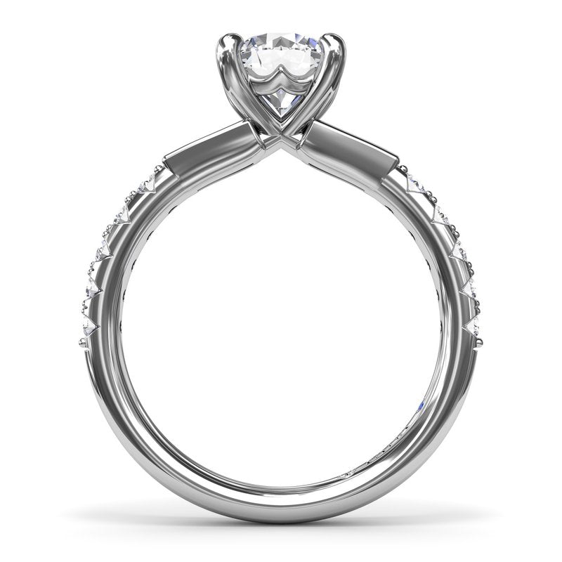 Tapered Baguette Diamond Engagement Ring S4238 - TBird