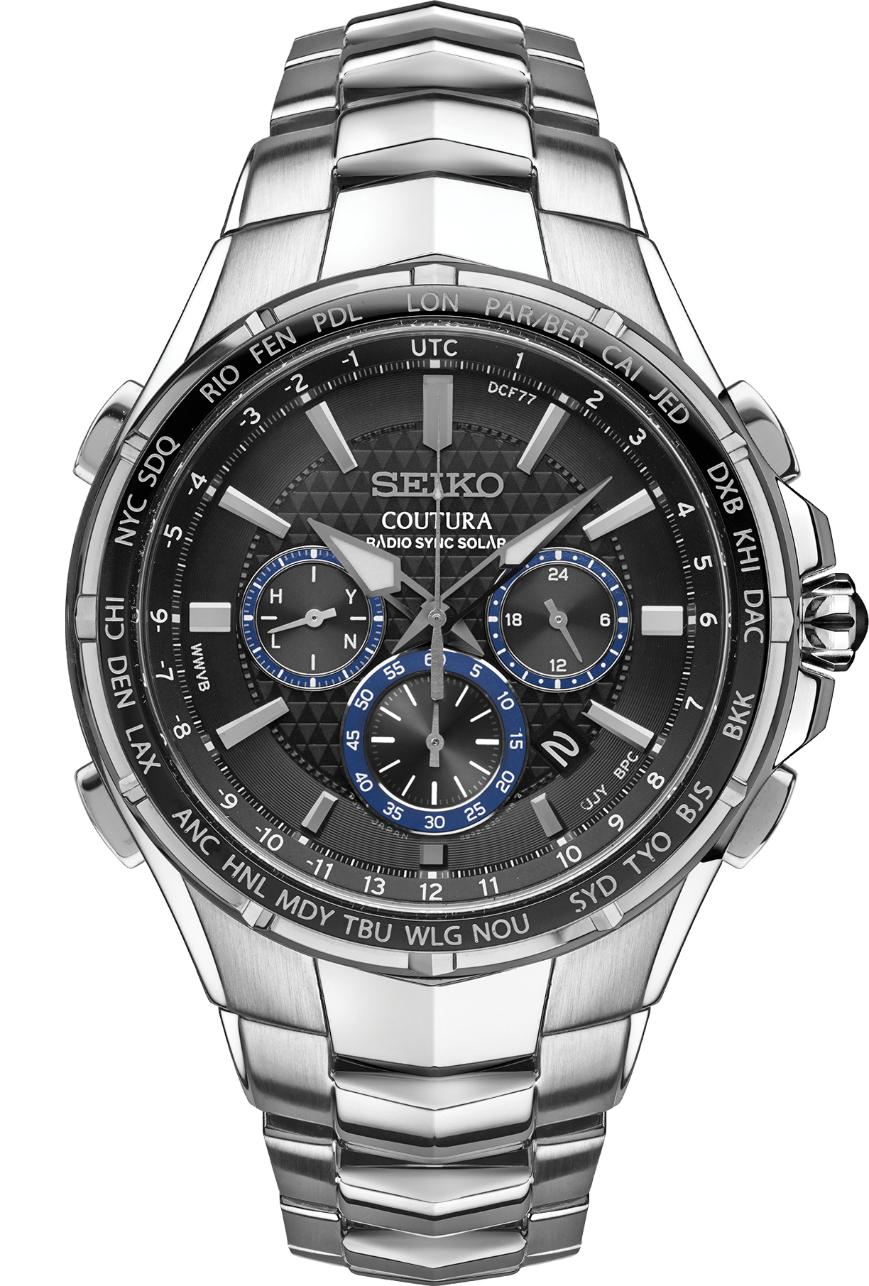 Seiko Coutura Radio Sync Solar Chronograph SSG009