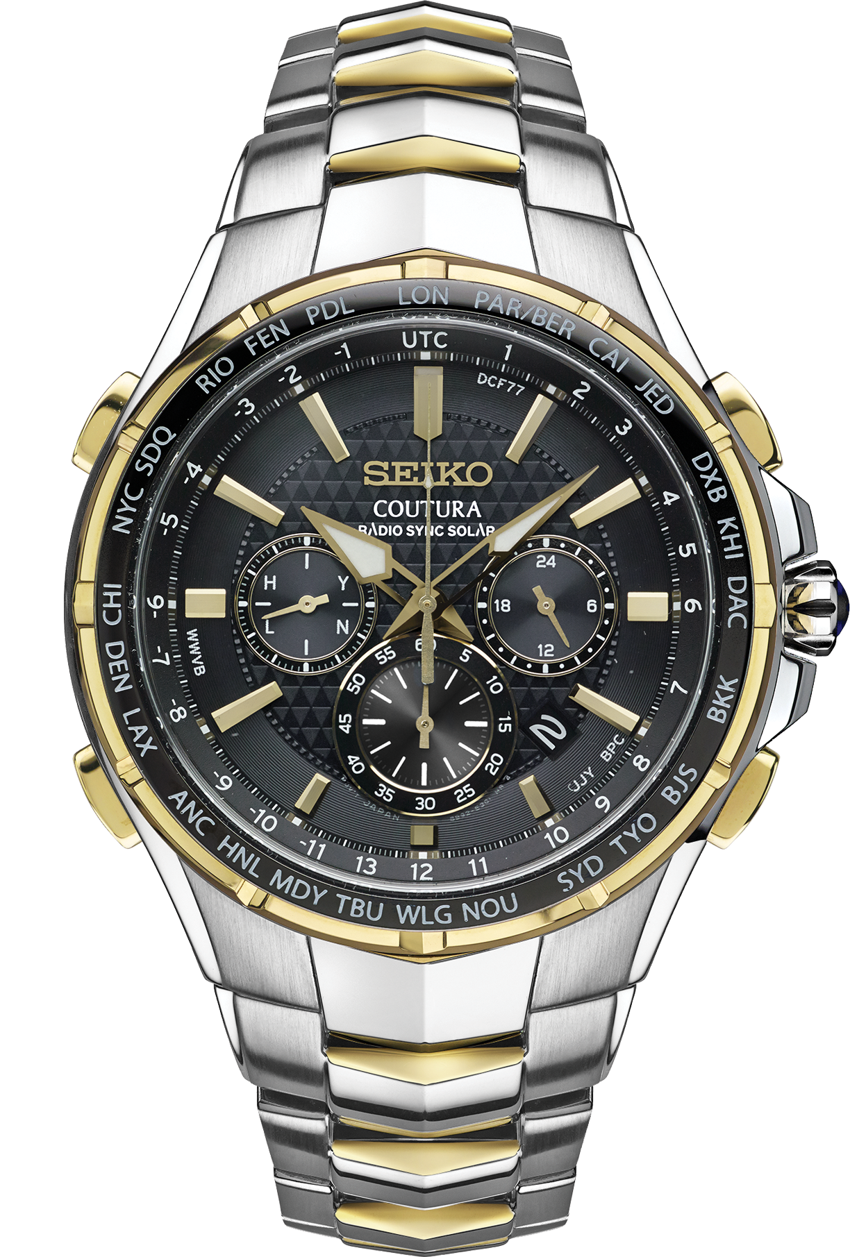 Seiko Coutura Radio Sync Solar Chronograph SSG010