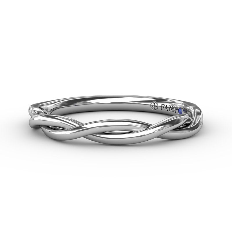 Elegantly Twisted Diamond Wedding Band W4064 - TBird