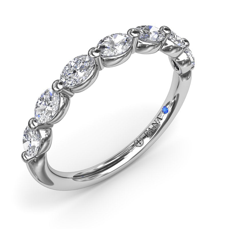 Oval Diamond Wedding Band W4075 - TBird