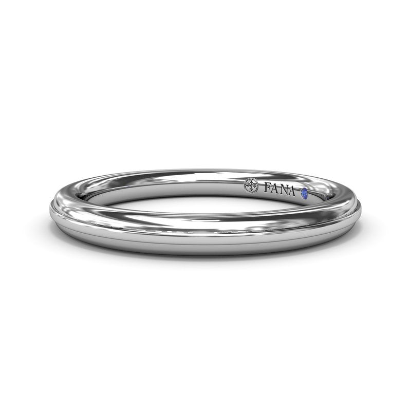 Two-Toned Wedding Band W4228 - TBird