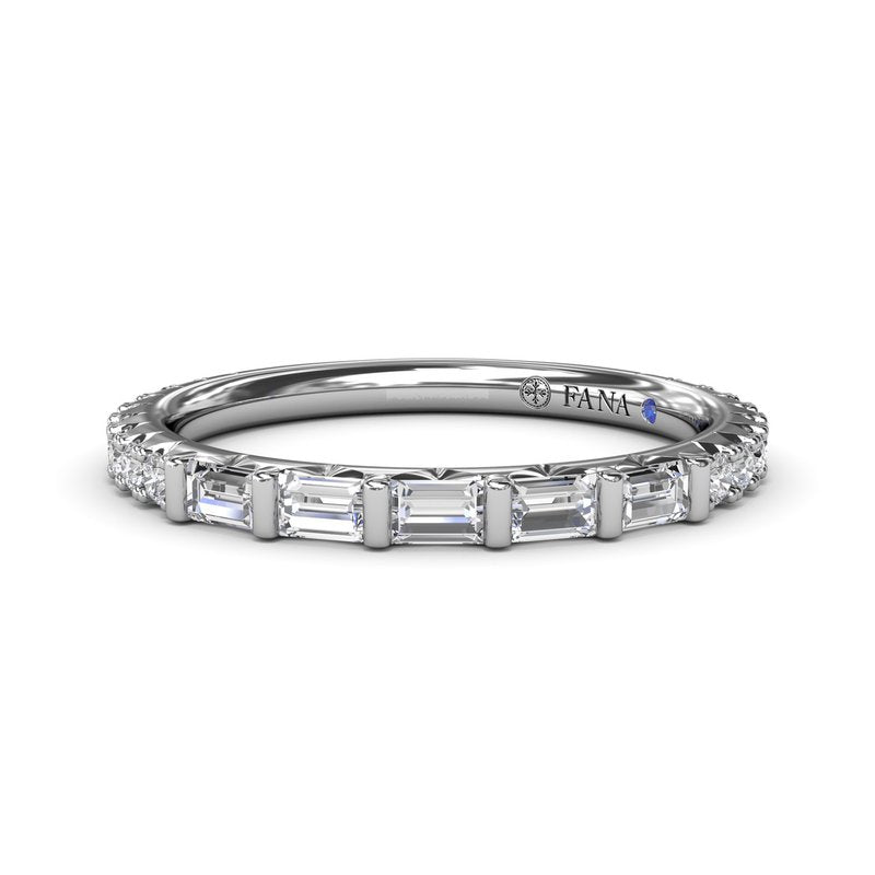 Baguette Diamond Wedding Band W4262 - TBird