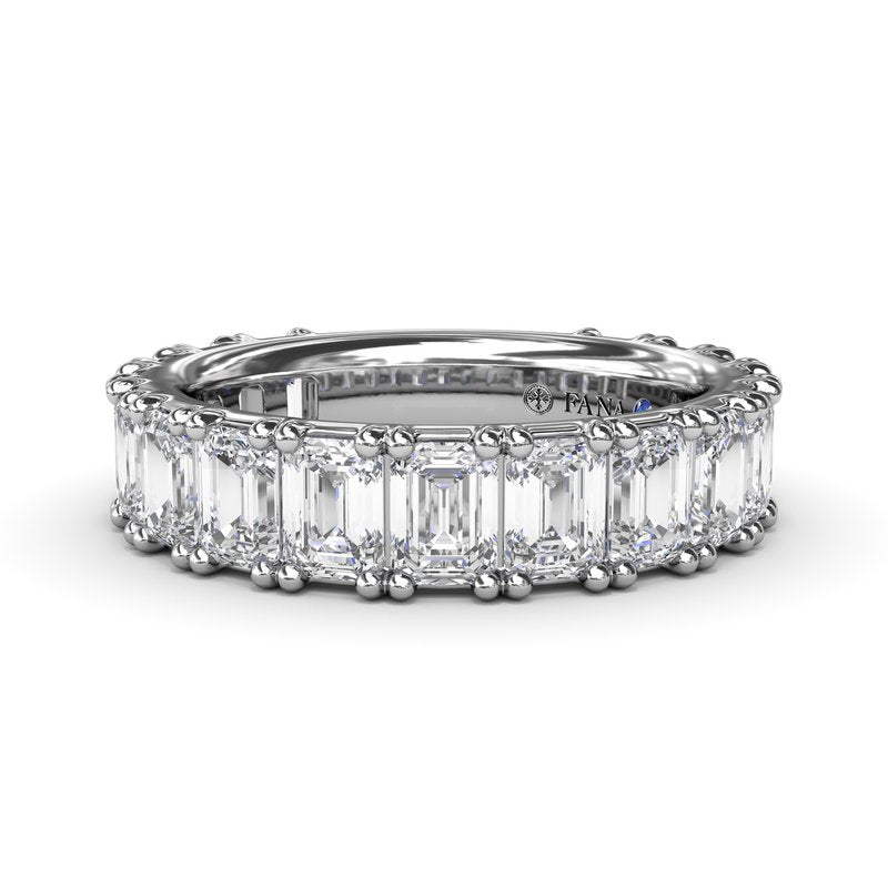 Emerald Cut Diamond Wedding Band W4274 - TBird