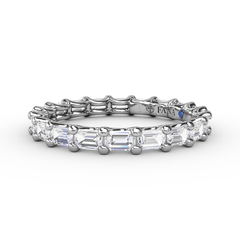 Emerald Cut Eternity Band W6142 - TBird