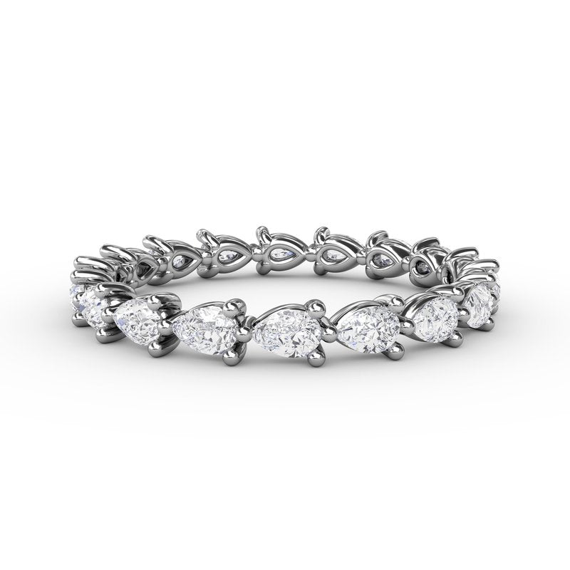 Diamond Pear Eternity Band W6144 - TBird