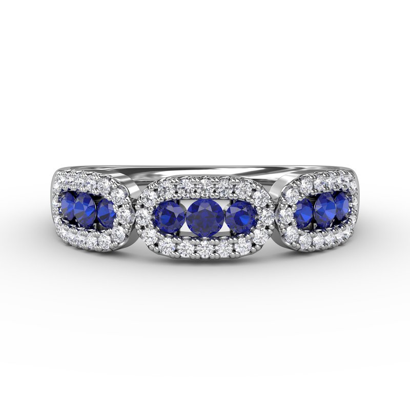 Petite And Precious Sapphire And Diamond Ring W7095S - TBird